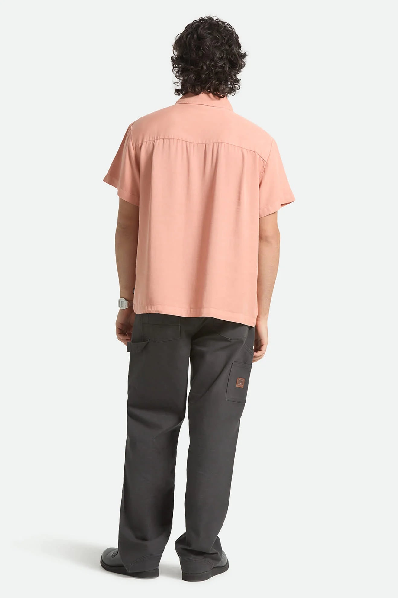 Brixton Cooling Comfort S/S Woven Shirt - Silver Pink