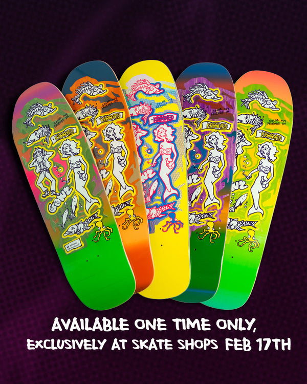 Krooked Gonz Color my Friends LTD (HAND NUMBERED) - 9.81""