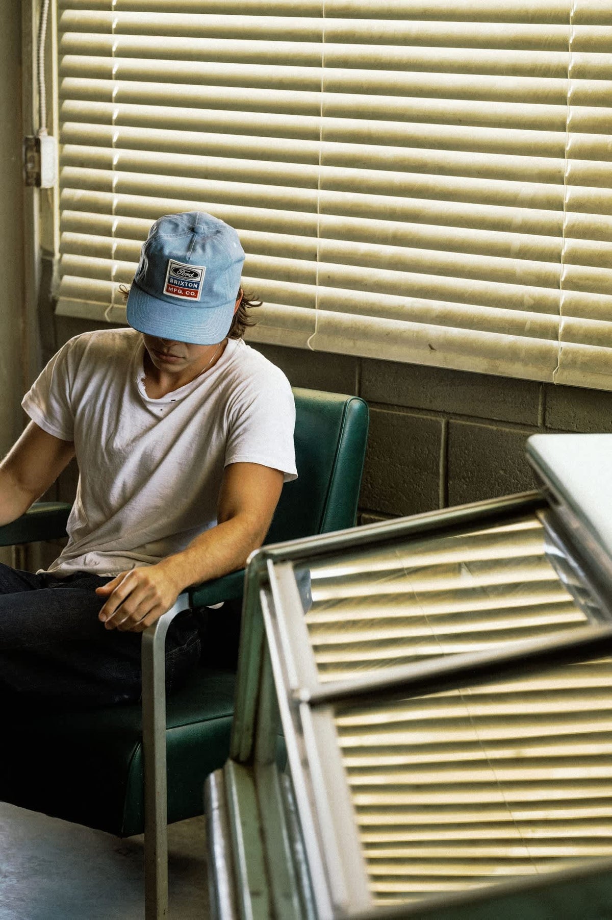 Brixton x Ford Service Dept Snapback - Blue Chambray