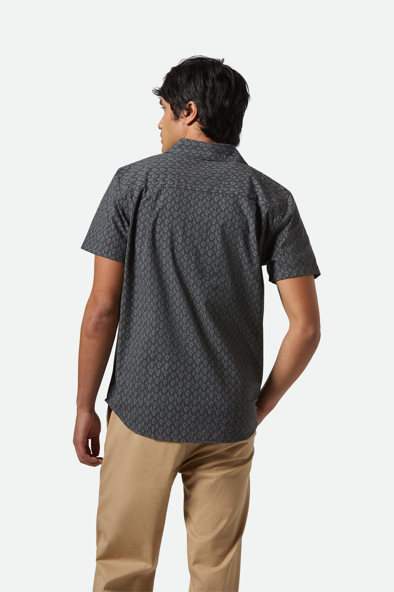 Brixton Charter Print S/S Woven - Washed Black/Paisley