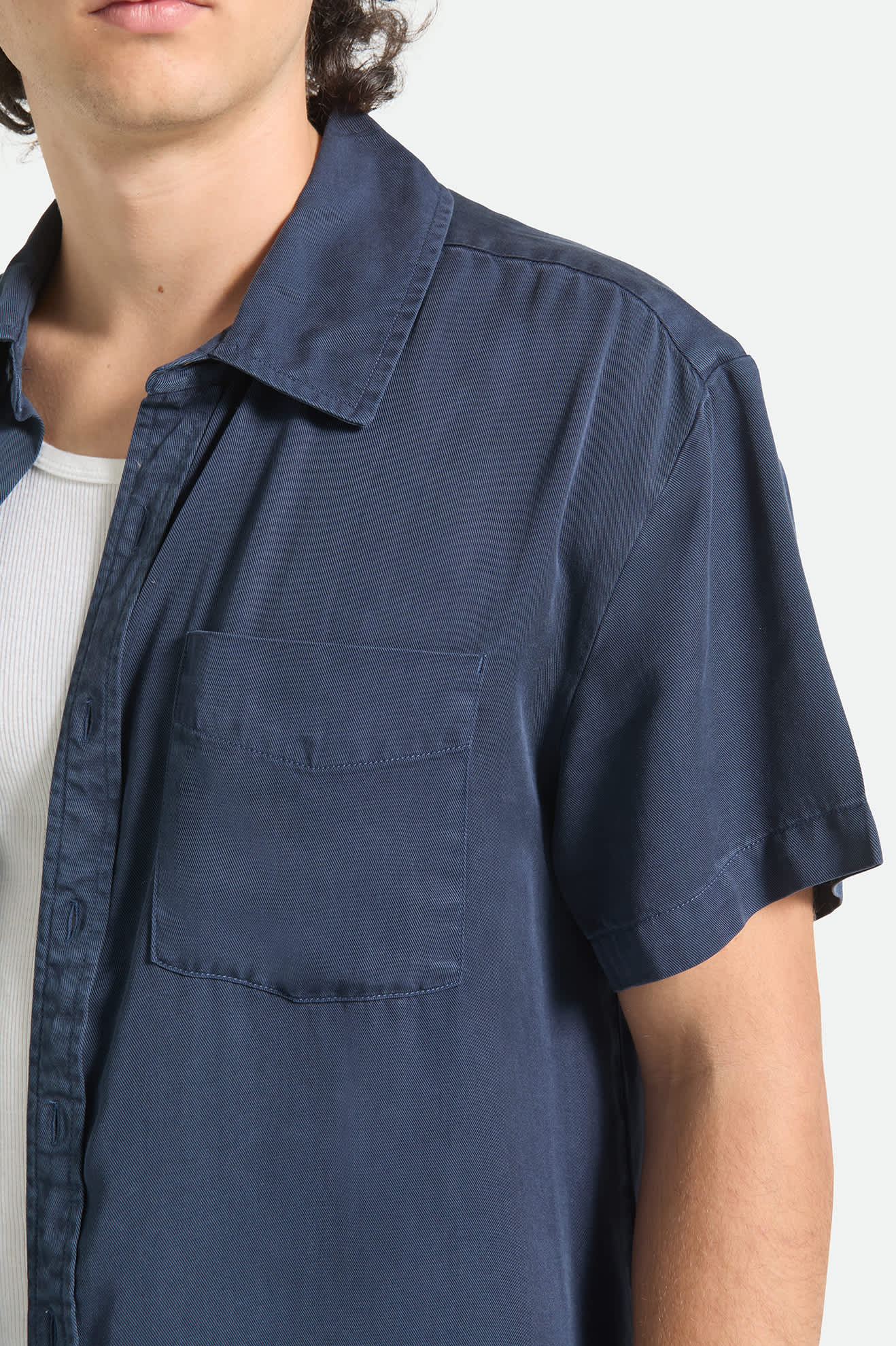 Brixton Cooling Comfort S/S Woven Shirt - Midnight Navy