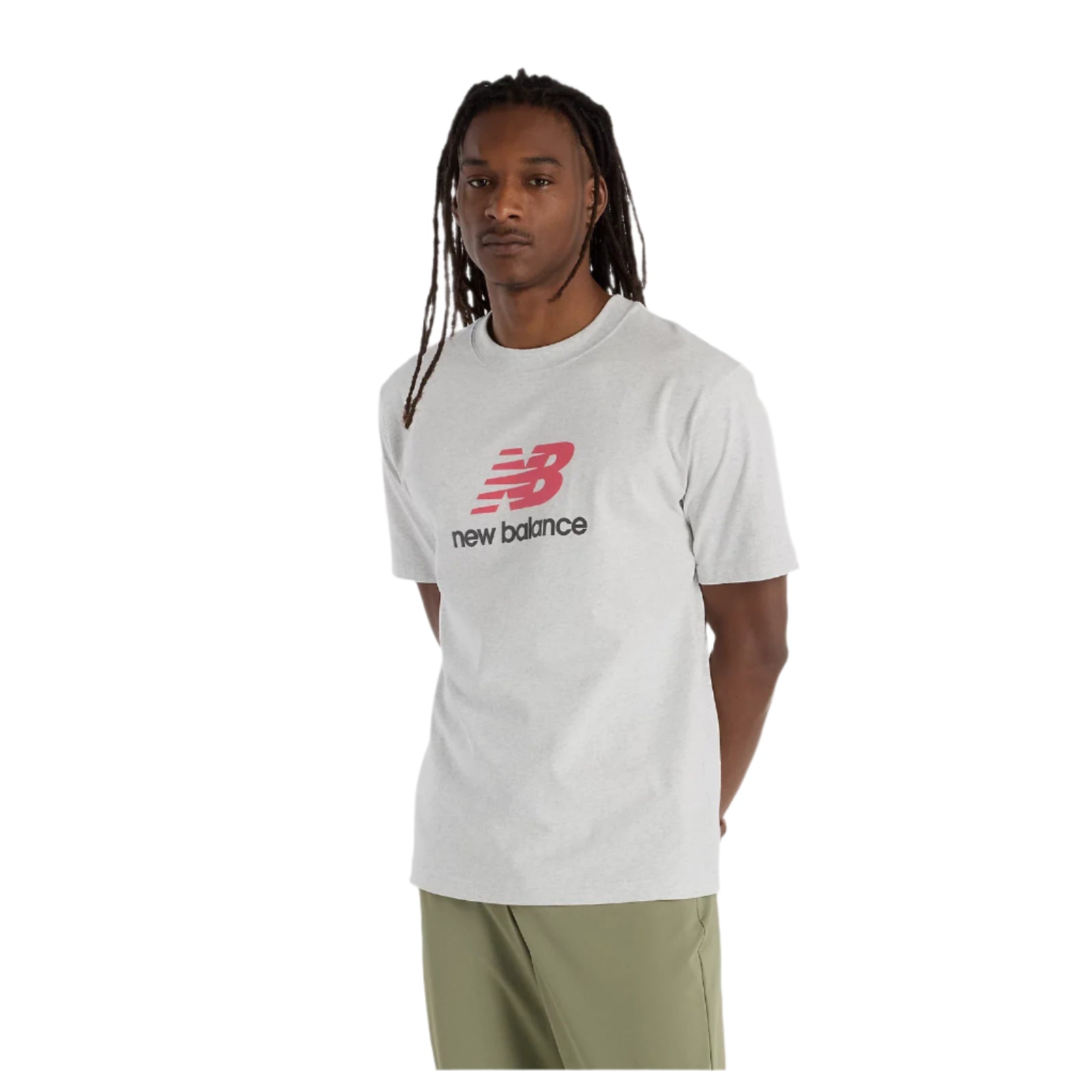 New Balance Athletics Logo T-Shirt - Ash Heather