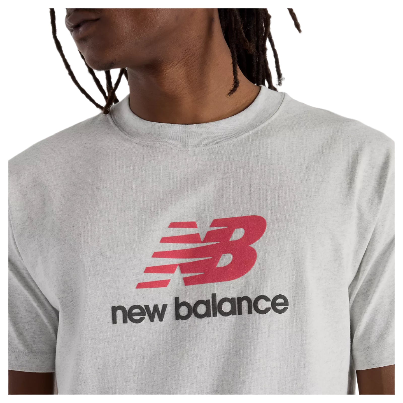 New Balance Athletics Logo T-Shirt - Ash Heather