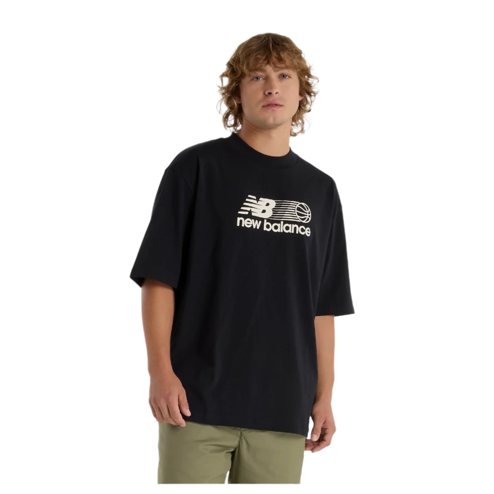 New Balance Hoops Graphic T-Shirt - Black