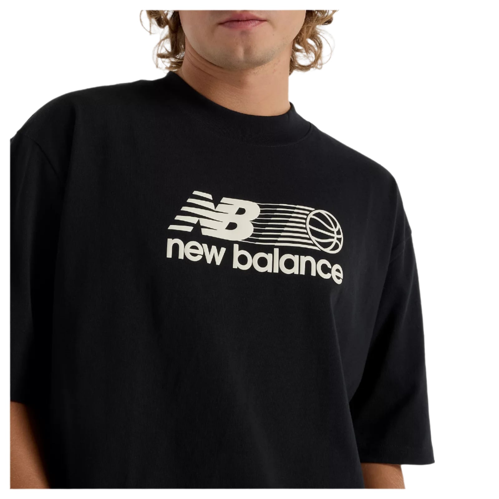 New Balance Hoops Graphic T-Shirt - Black