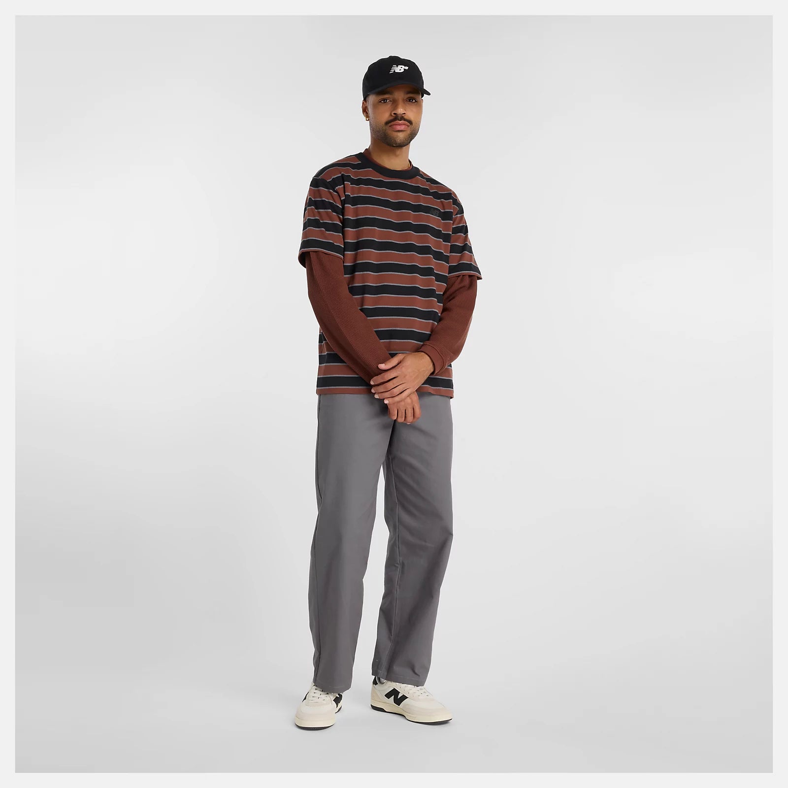 New Balance Numeric Thin Stripe T-Shirt - Black