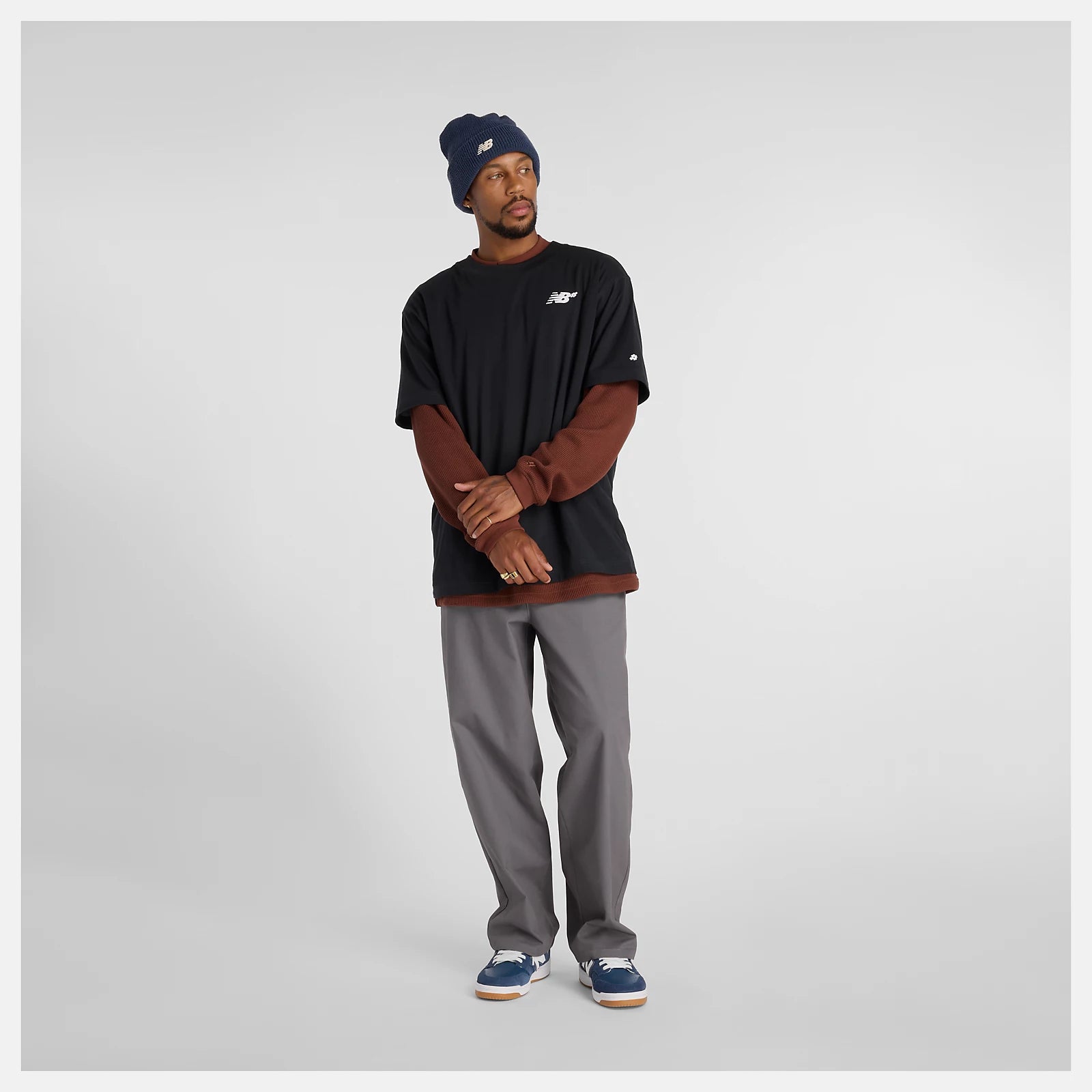 New Balance Numeric Small Logo T-Shirt - Black/White