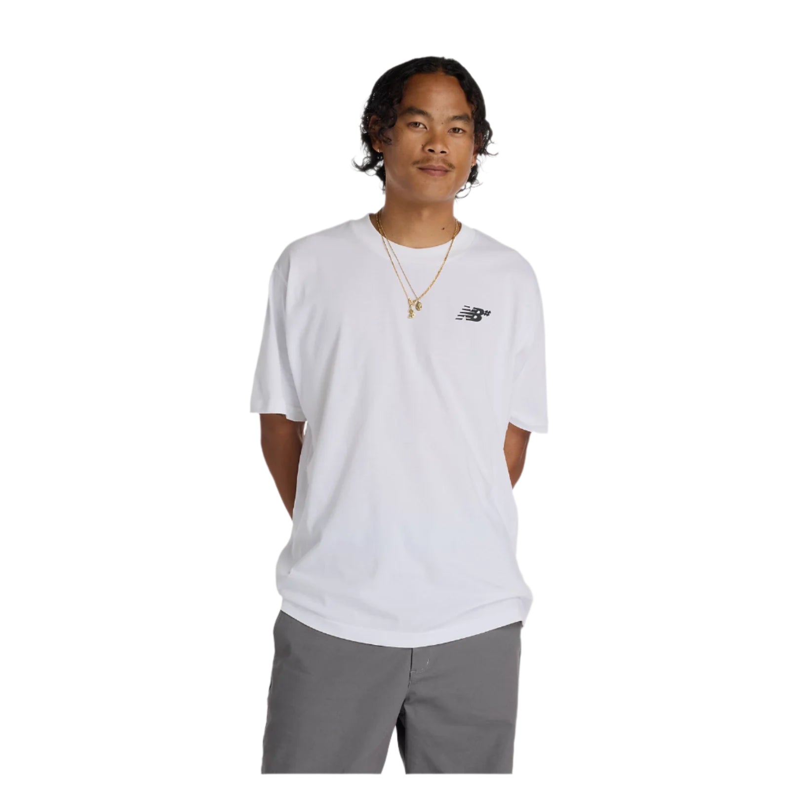 New Balance Numeric Small Logo T-Shirt - White/Black