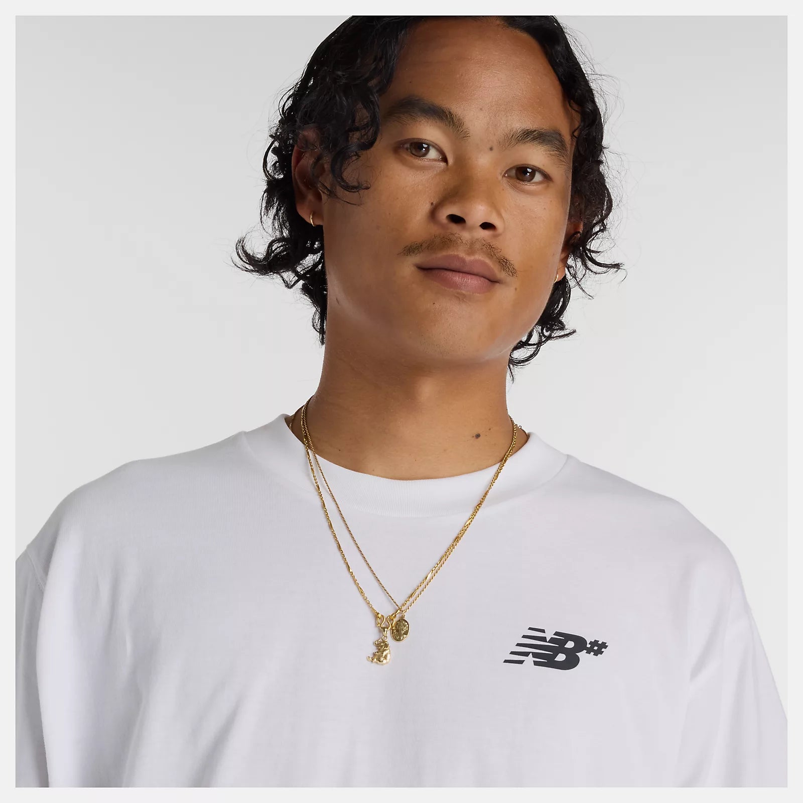 New Balance Numeric Small Logo T-Shirt - White/Black
