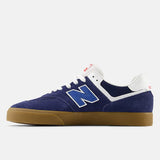 NB Numeric 574 Vulc - NB Navy with White