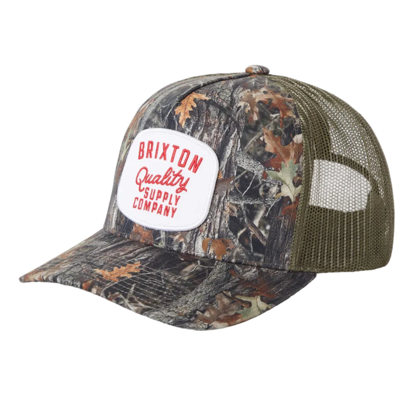 Brixton Hubal C MP Trucker Hat - Tree Camo/Olive