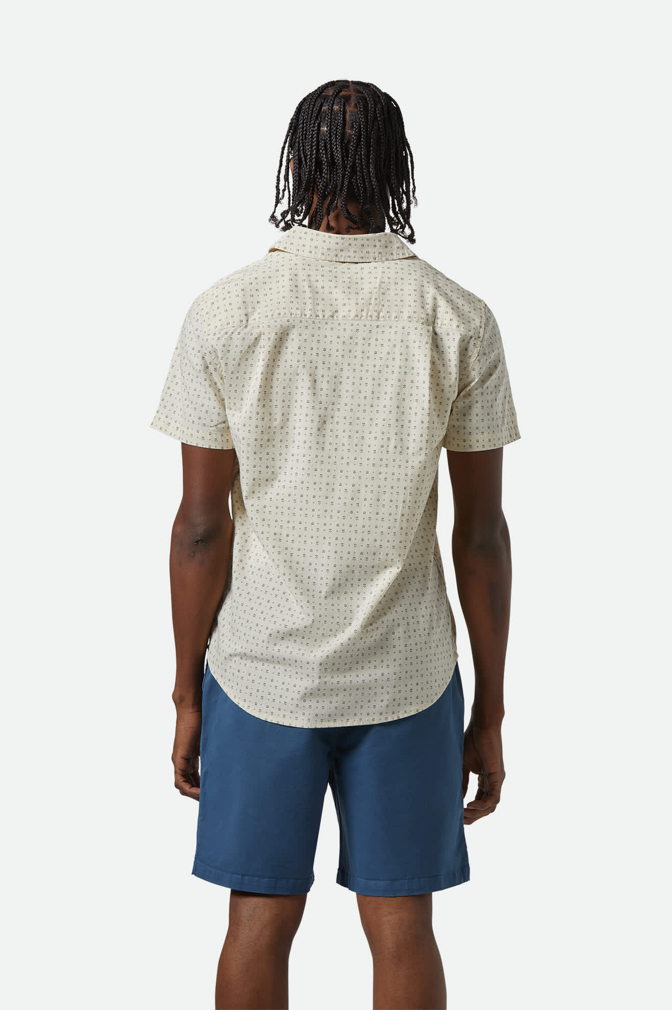 Brixton Charter Print S/S Woven - Off White/Micro Floral
