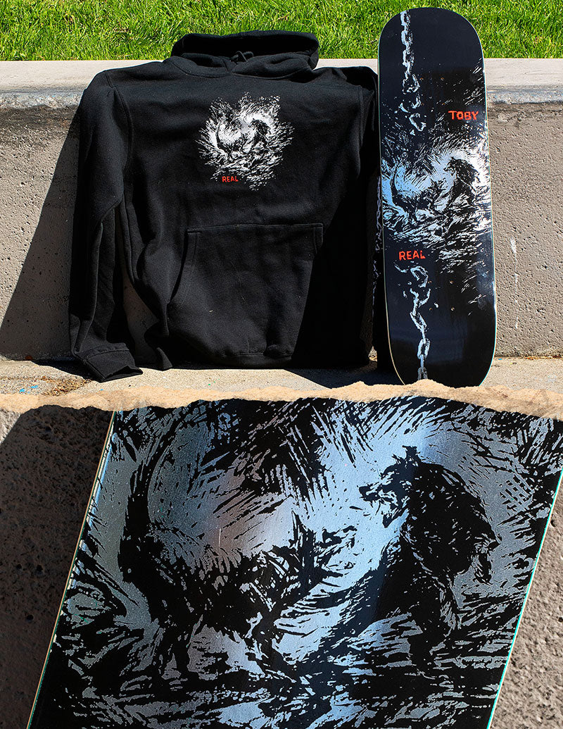 Real Toby Ryan Dog Bite skateboard deck - 8.25"
