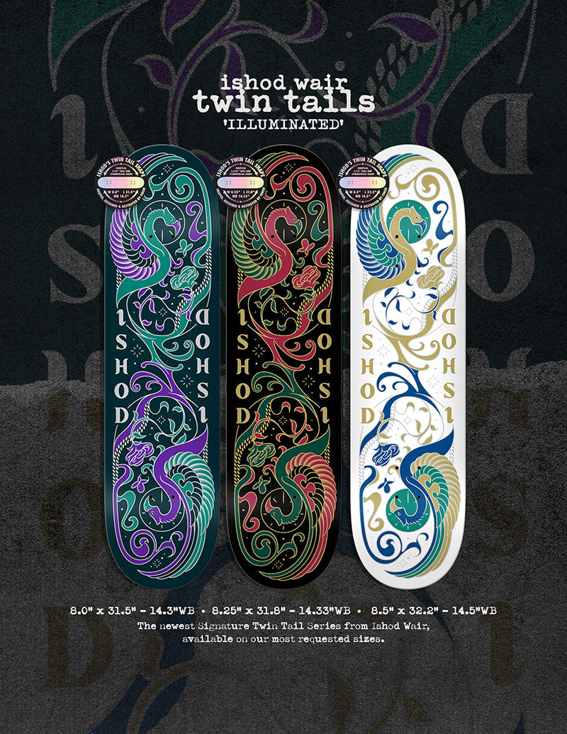 Real Ishod Illuminated Twin Tail Deck - 8.5"