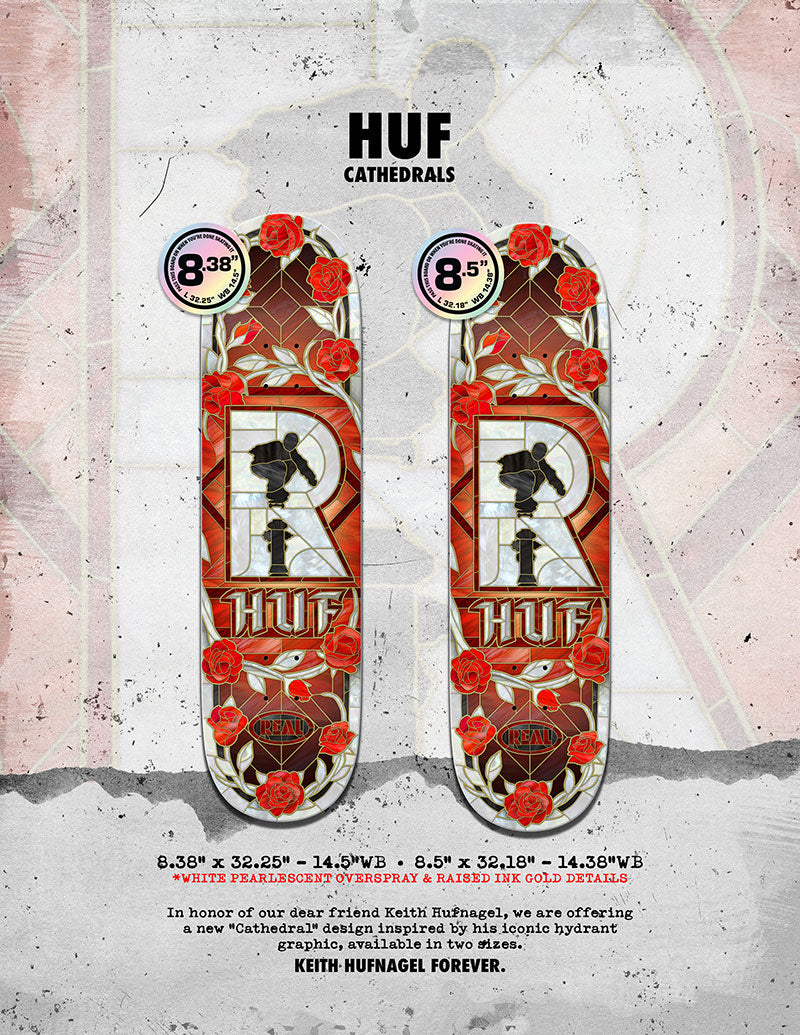 Real Huf Cathedral Deck - 8.38"