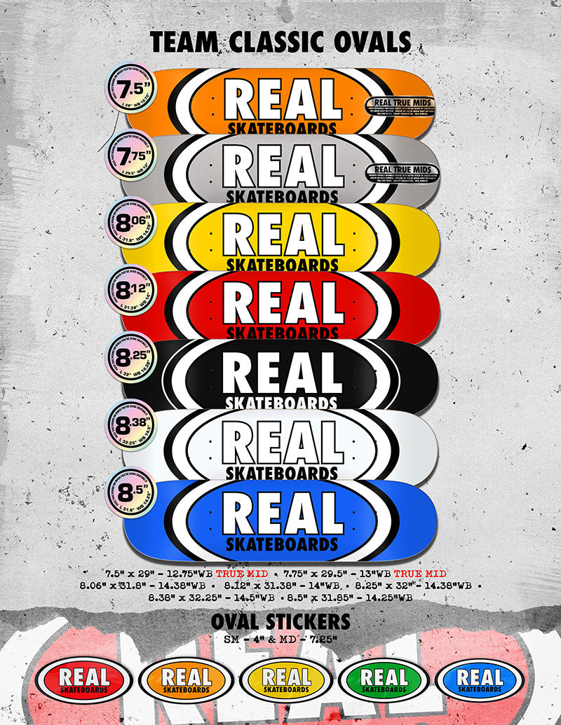 Real Team Classic Oval Deck - 8.5"