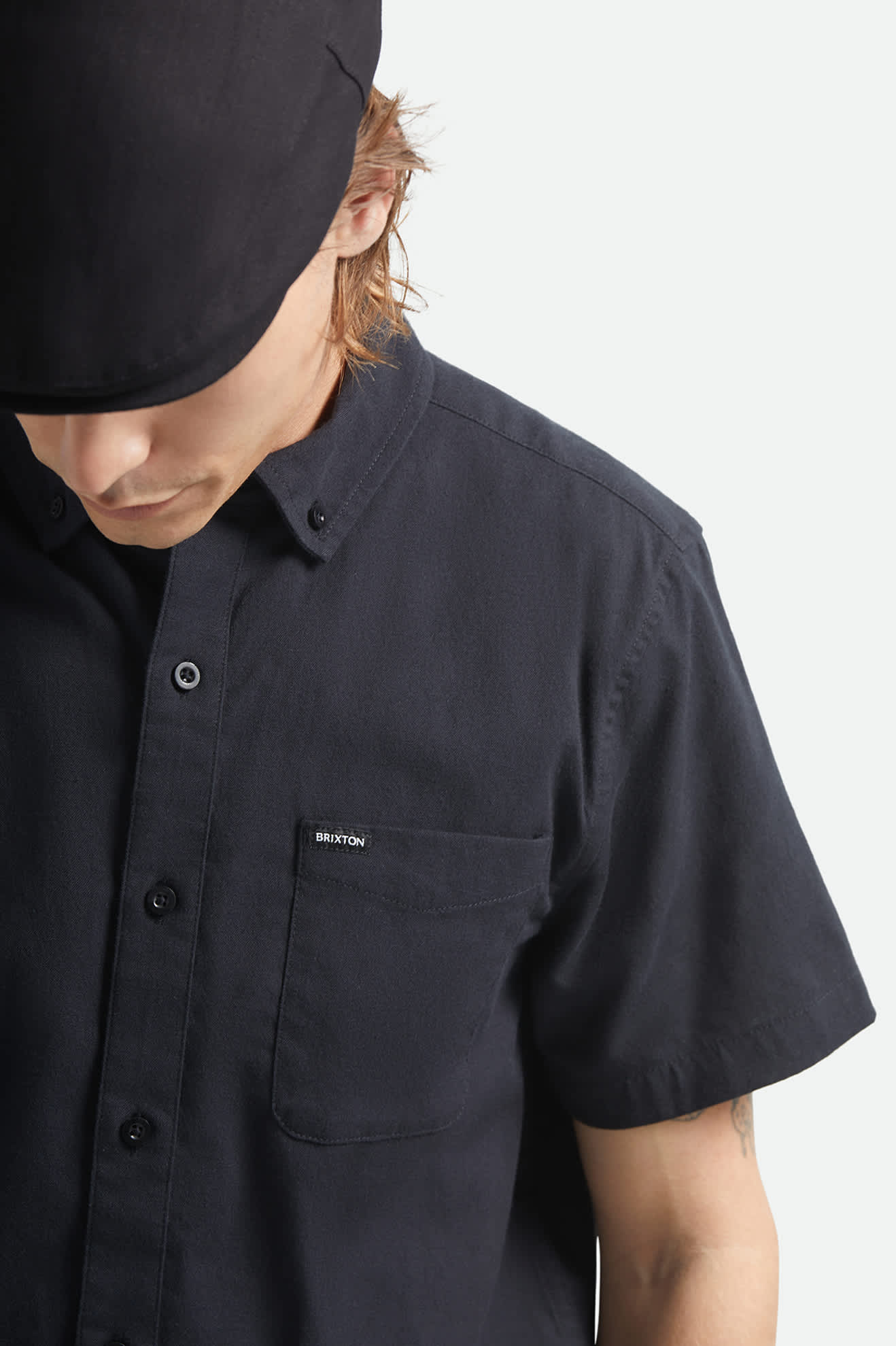 Brixton Sanford Oxford S/S Woven Shirt - Black
