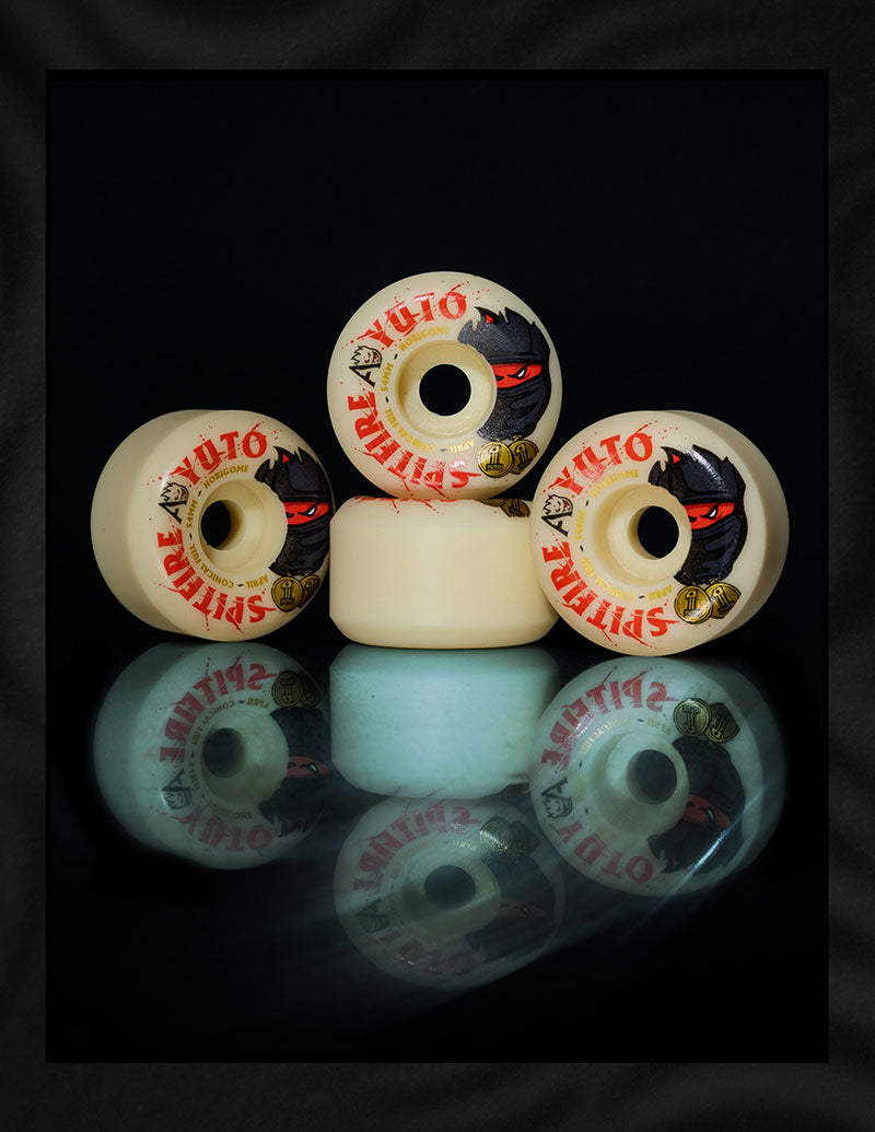 Spitfire F4 99D x APRIL YUTO CONICAL FULL Wheels - 54mm