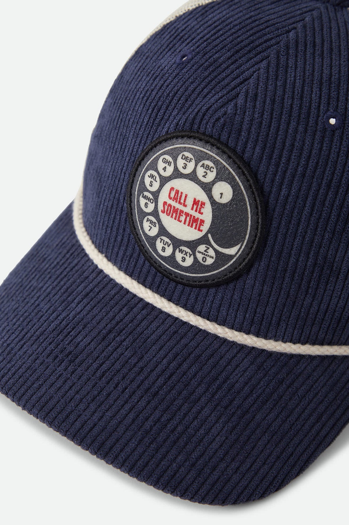 Brixton Call Me Sometime Trucker Hat - Washed Navy Cord