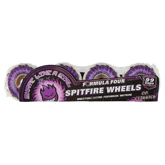 Spitfire Wheels skateboard wheels packaging on a white background