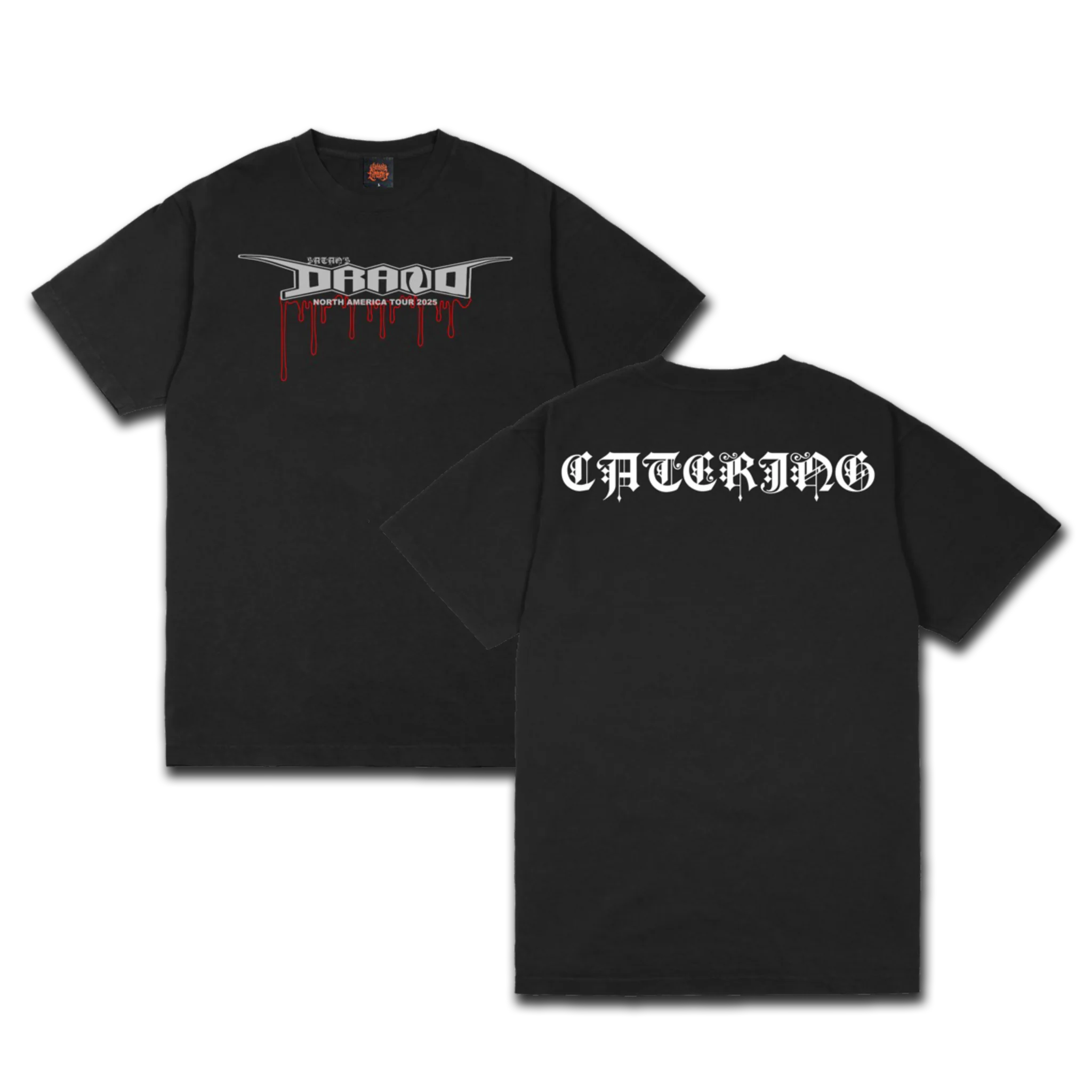 Satan's Drano Catering T-shirt - Black
