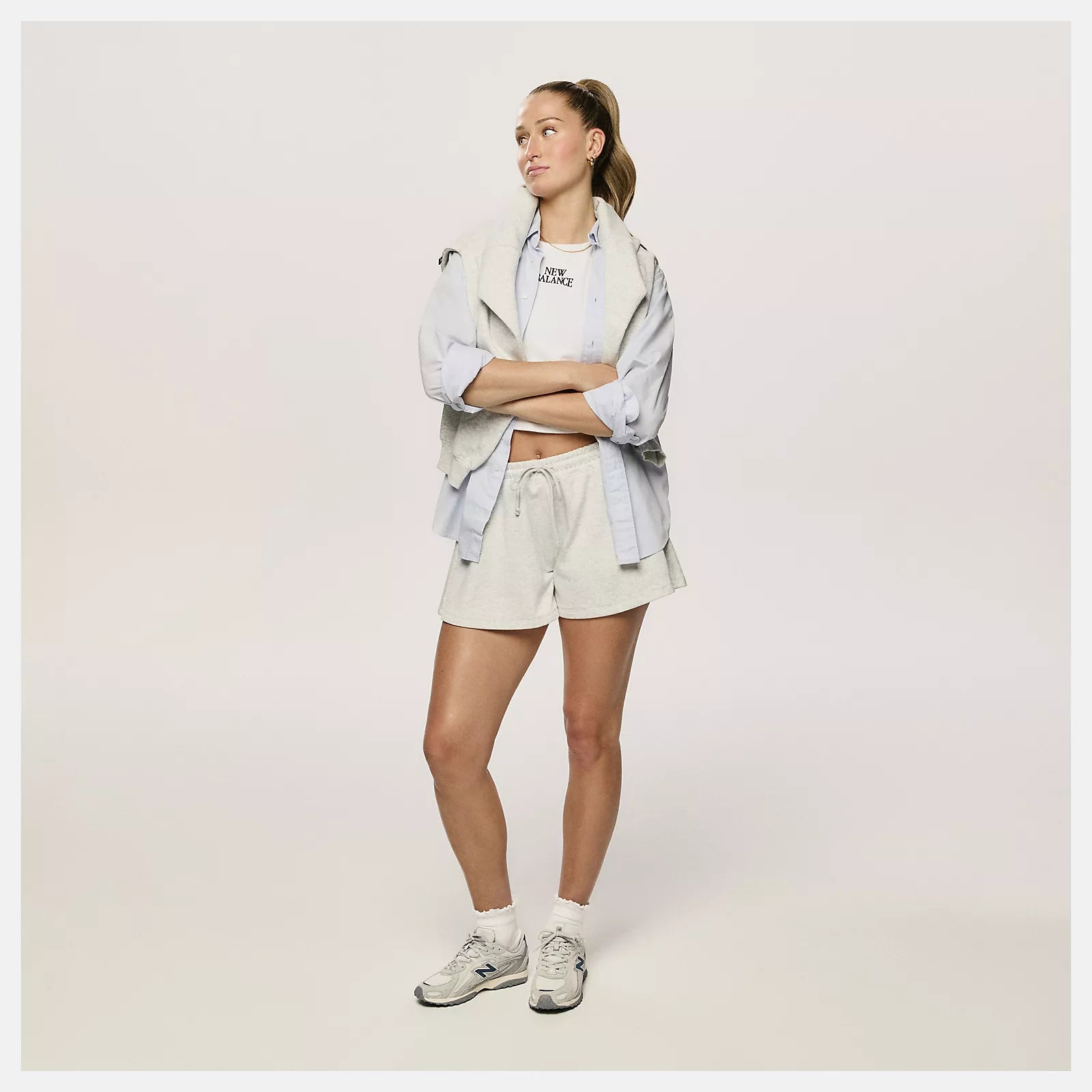 New Balance 204L - Raincloud with Ash Wood