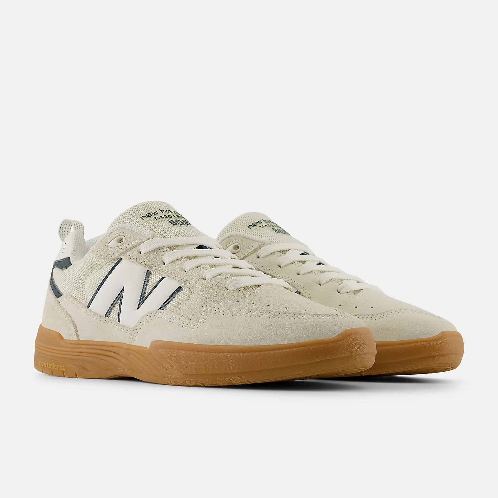 New Balance Numeric Tiago Lemos 808L - Sea Salt with Medusa Green