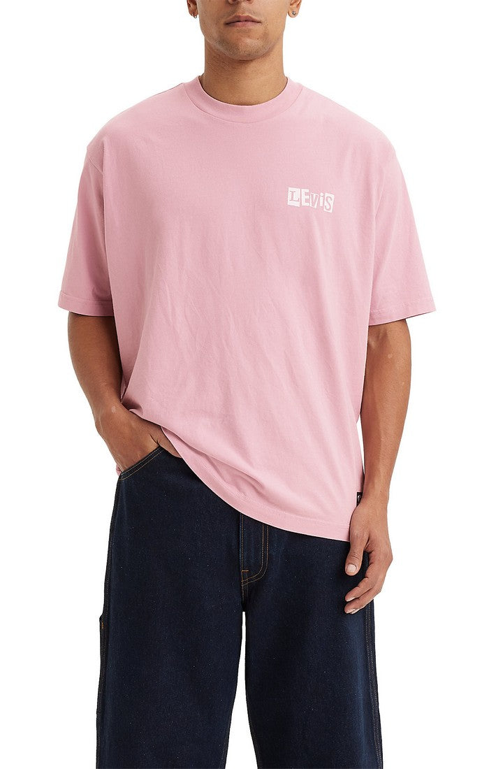 Levi's SKATE GRAPHIC BOX TEE - Pink