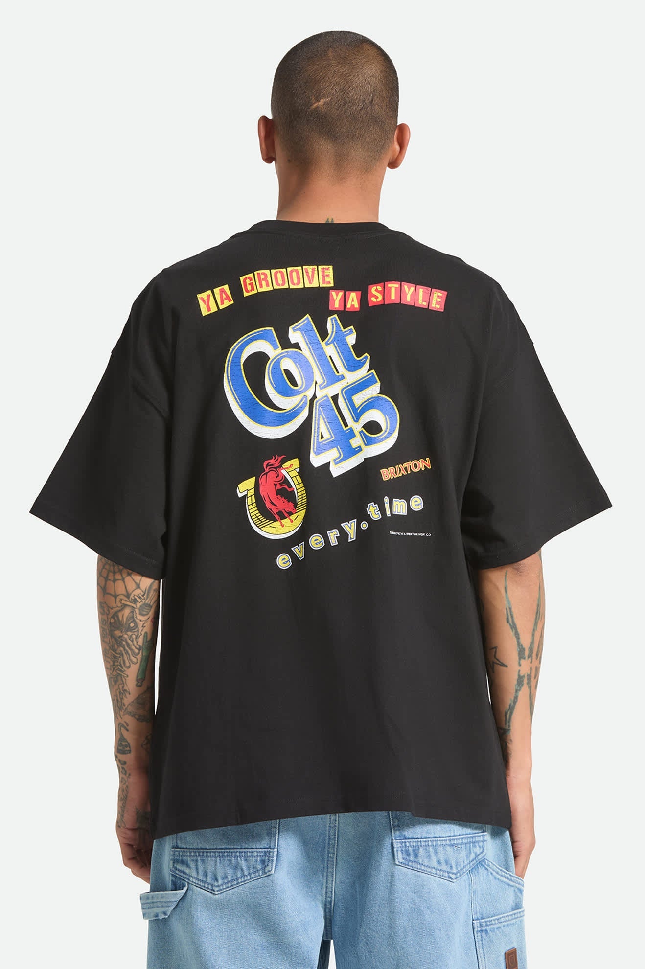 Brixton Colt 45 Everytime S/S Oversized Tee - Black
