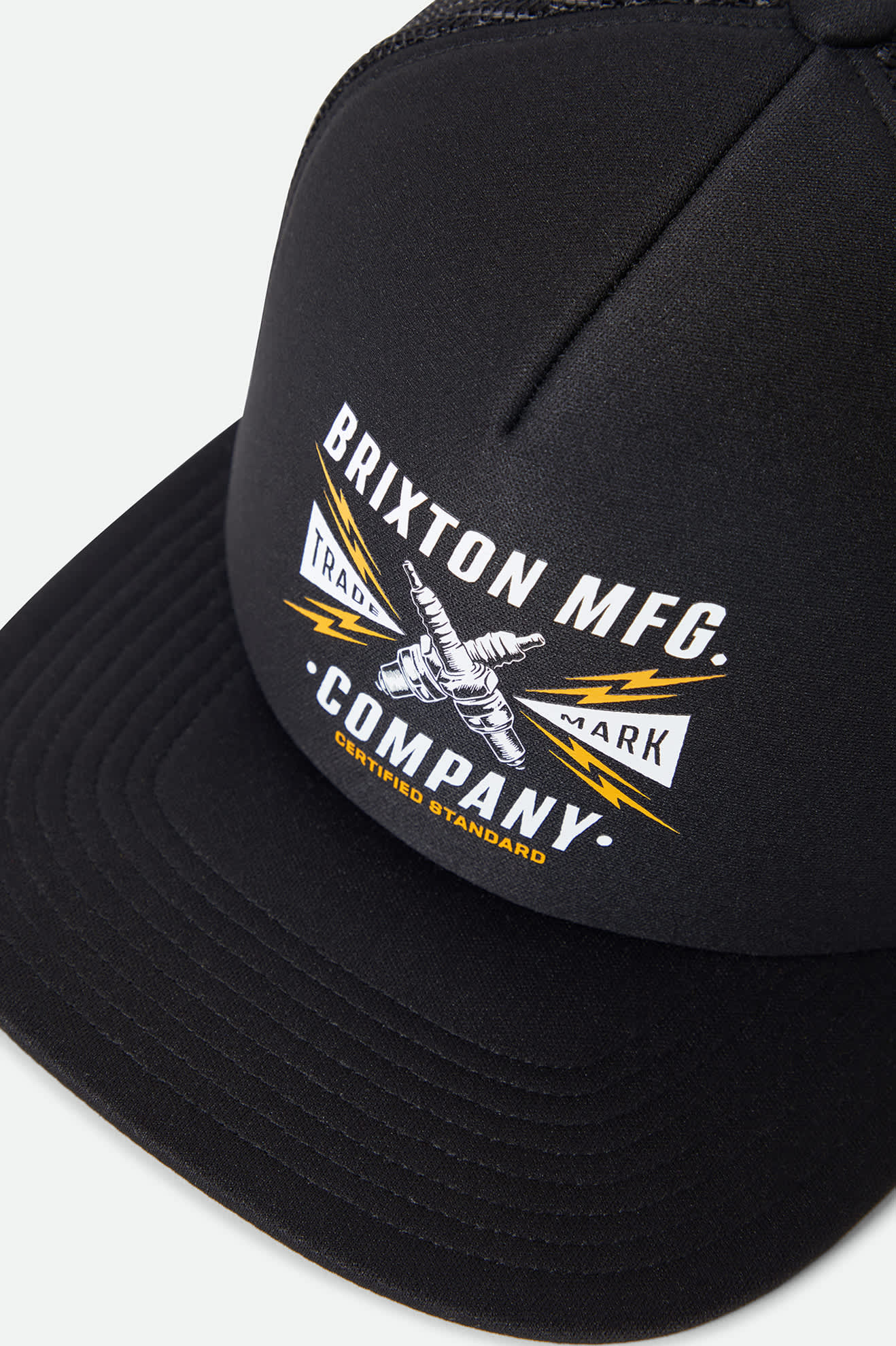 Brixton Danton NP MP Trucker Hat - Black/Black