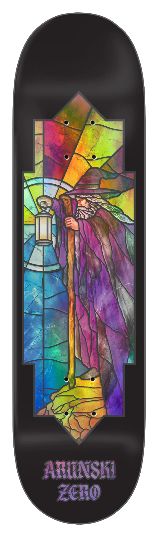 Zero Arunski Stained Glass Deck- 8.5"