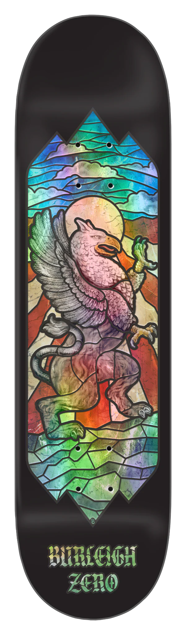 Zero Burleigh Stained Glass Deck- 8.5"
