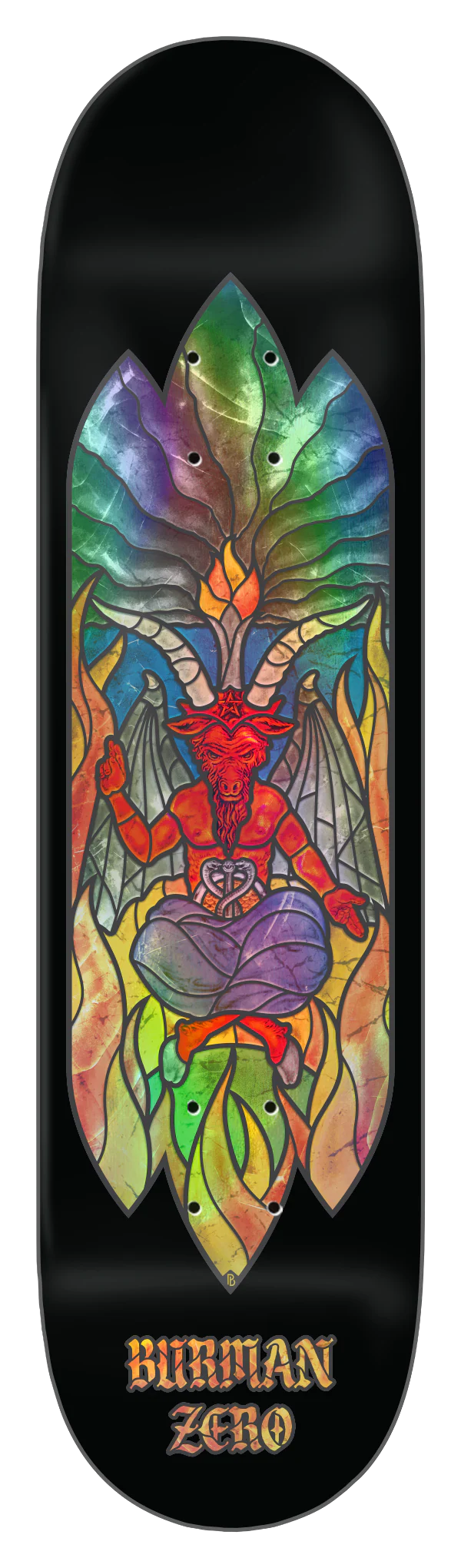 Zero Burman Stained Glass Deck- 8.625"