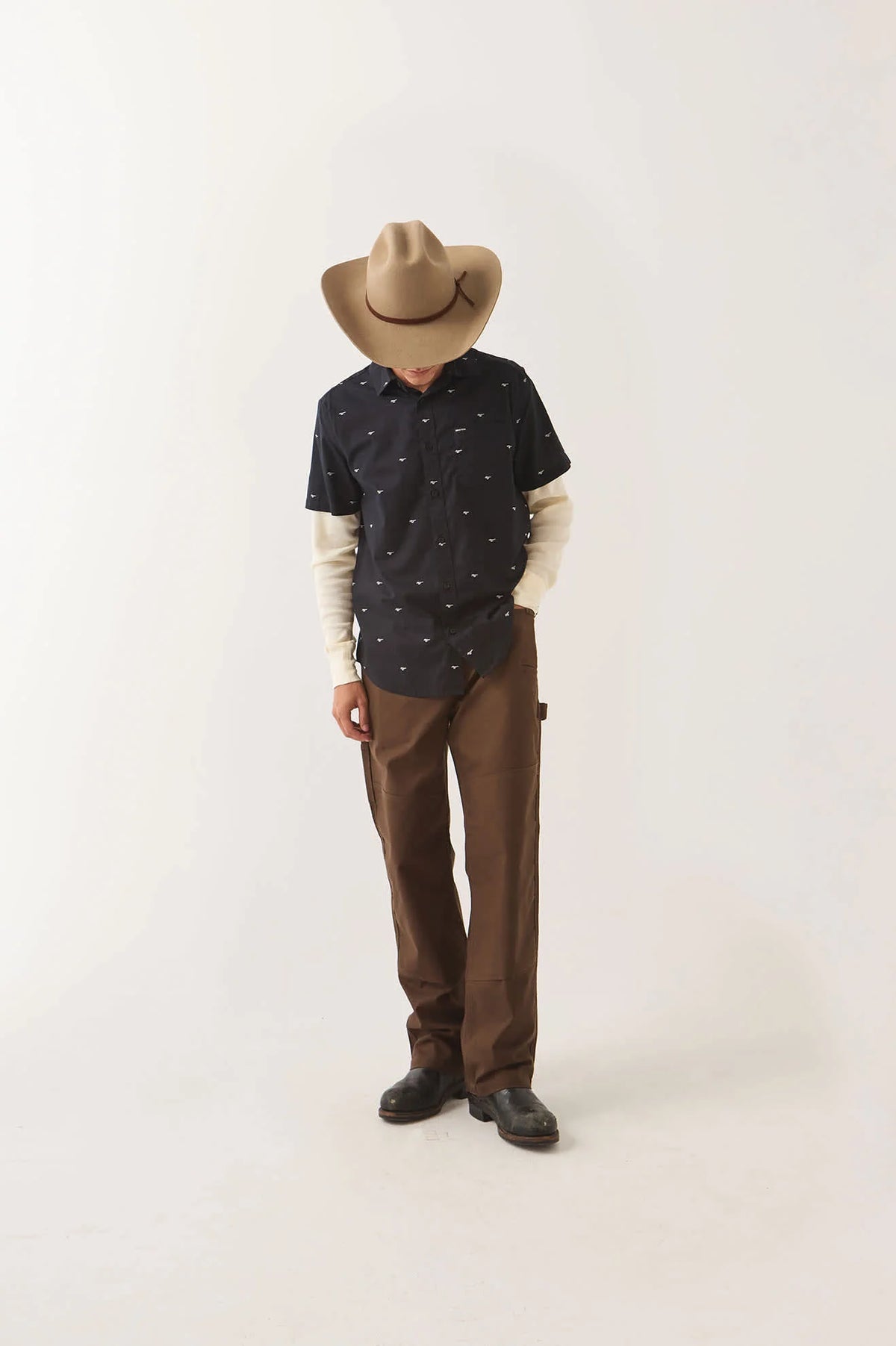 Brixton x Ford Mustang S/S - Mustang/Burnt Rubber