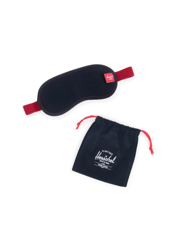 Travel Eye Mask - Navy/Red