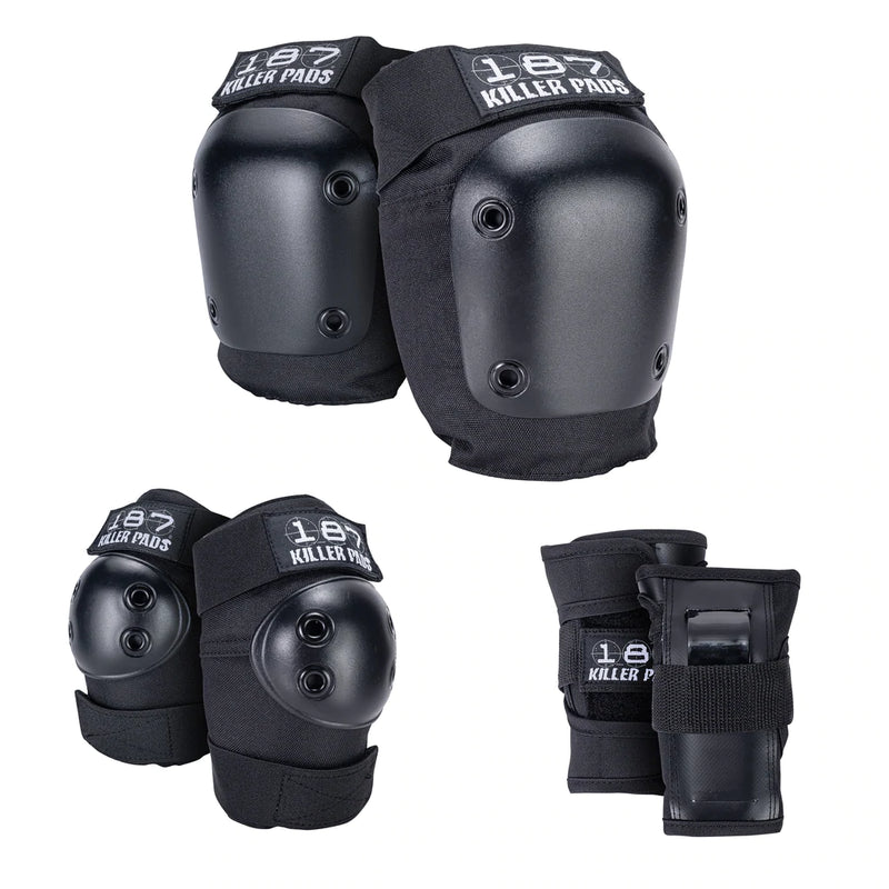 187 SIX PACK JUNIOR PADS - BLACK