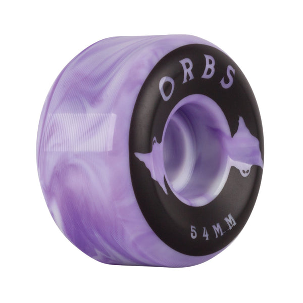 Orbs Wheels - Specters - 54mm - Swirls Purple/White