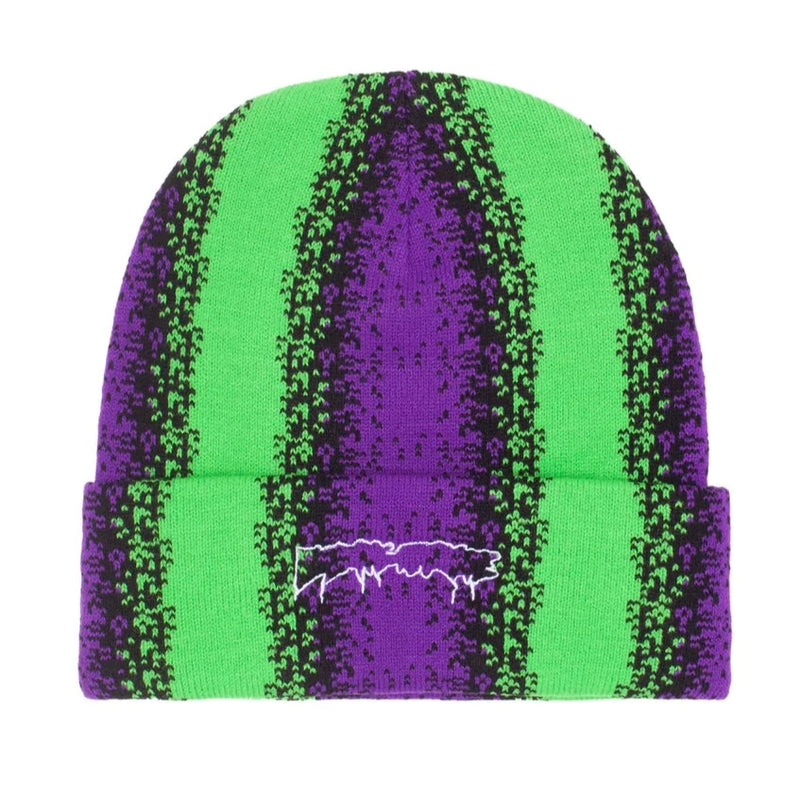 FUCKING AWESOME GRADIENT DRIP CUFF BEANIE - PURPLE / GREEN