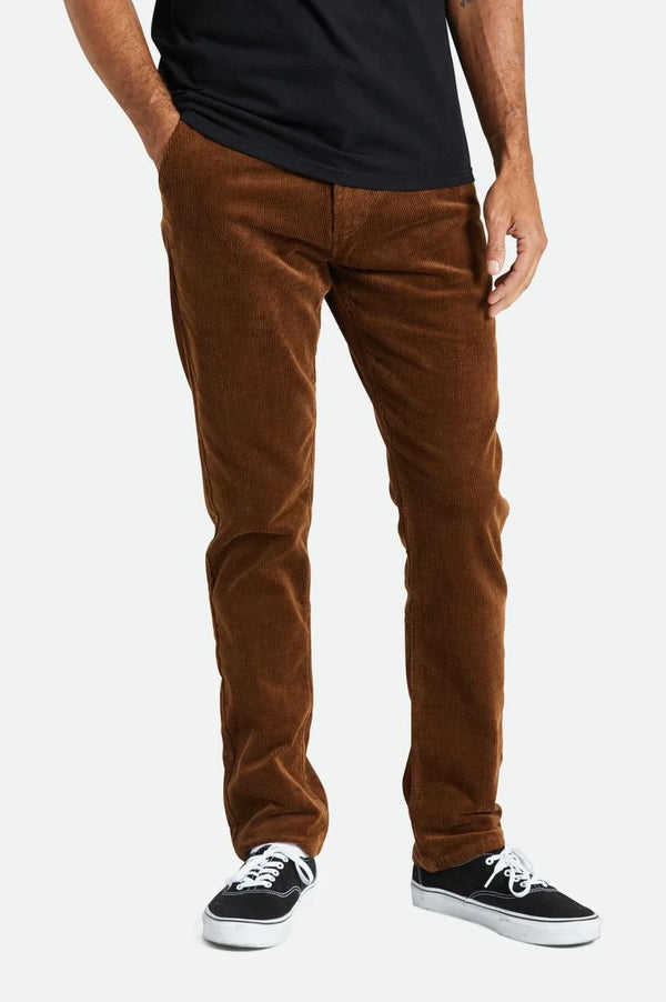 BRIXTON CHOICE CHINO REGULAR PANT - BISON CORD