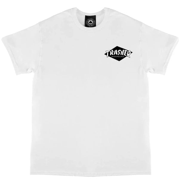 THRASHER HURRICANE S/S TEE - WHITE
