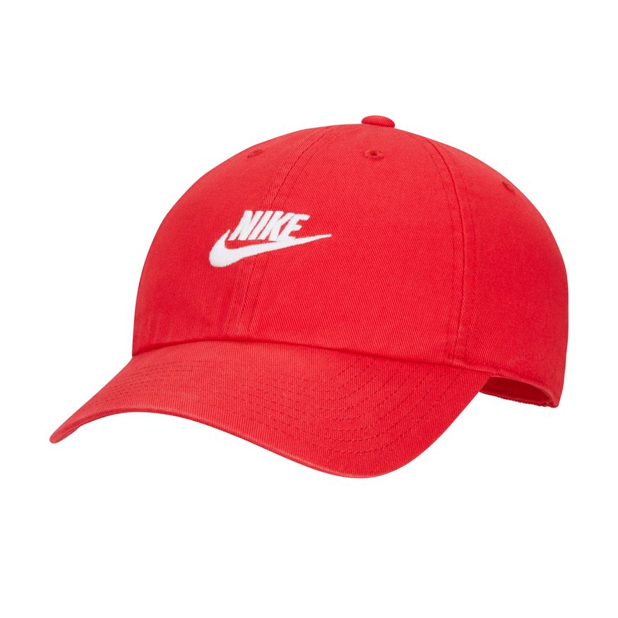 NIKE HERITAGE86 FUTURA WASHED HAT - UNIVERSITY RED/WHITE