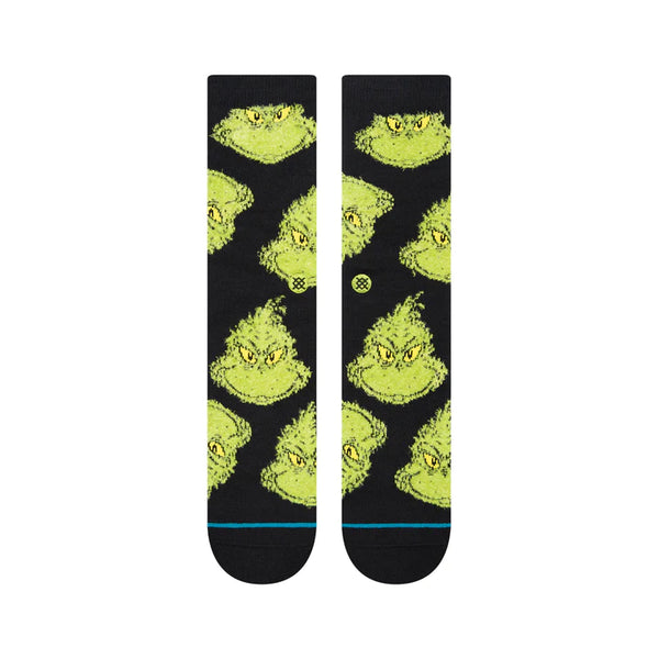 STANCE THE GRINCH X STANCE MEAN ONE CREW SOCKS - BLACK