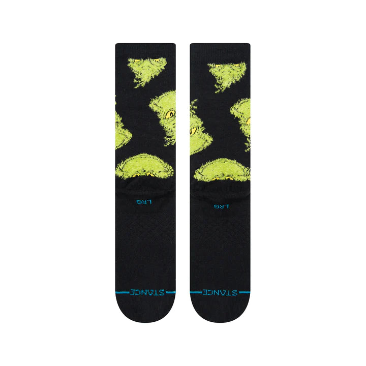 STANCE THE GRINCH X STANCE MEAN ONE CREW SOCKS - BLACK