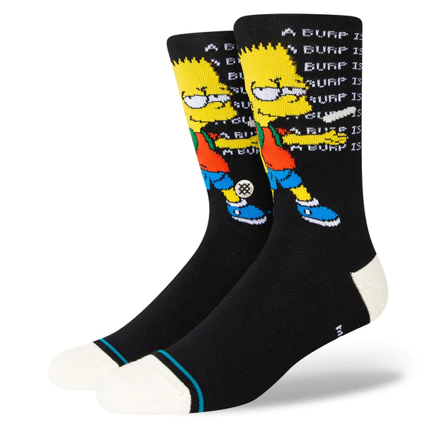 STANCE SIMPSONS TROUBLED SOCK - BLACK