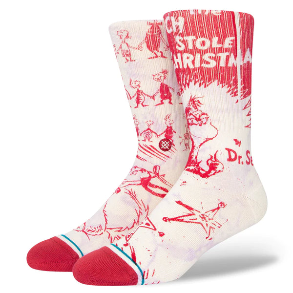 STANCE GRINCH EVERY WHO SOCK - OFF WHITE