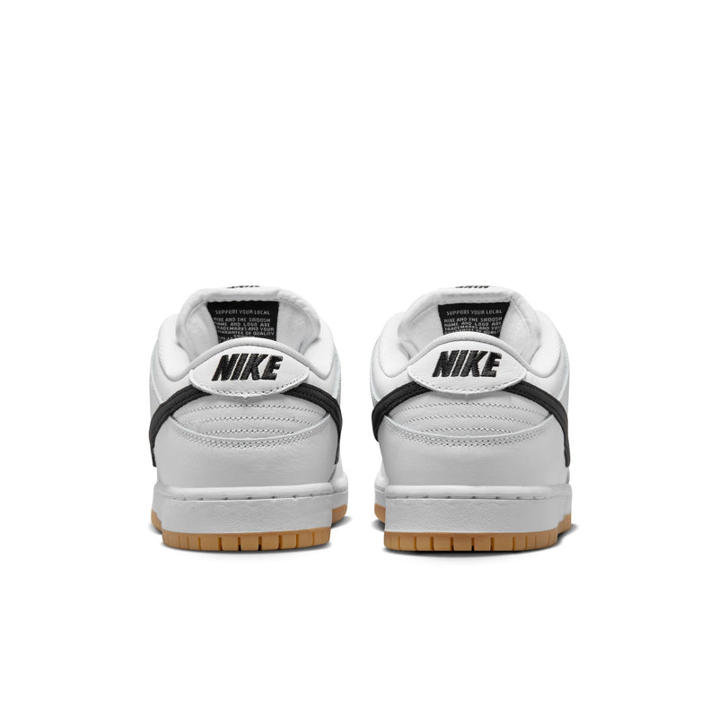 NIKE SB DUNK LOW PRO - WHITE/BLACK-WHITE-GUM LIGHT BROWN