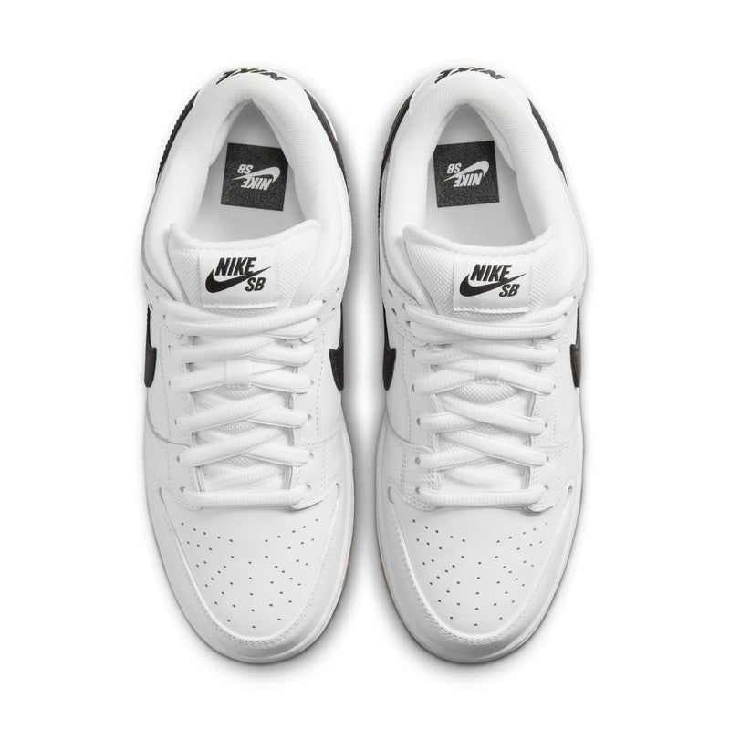 NIKE SB DUNK LOW PRO - WHITE/BLACK-WHITE-GUM LIGHT BROWN