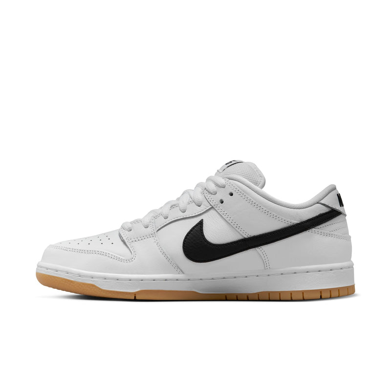 NIKE SB DUNK LOW PRO - WHITE/BLACK-WHITE-GUM LIGHT BROWN