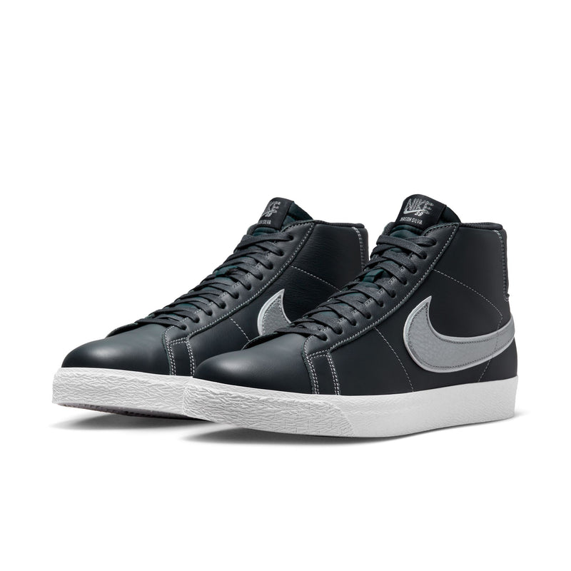 NIKE SB ZOOM BLAZER MID X MASON SILVA - BLACKENED BLUE/WOLF GREY-BLACKENED BLUE