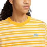 Nike SB Striped Skate T-Shirt - DARK SULFUR/SANDDRIFT/SAIL
